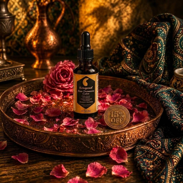 معماری پوست سرم جوانساز سلول بنیادی گل رز